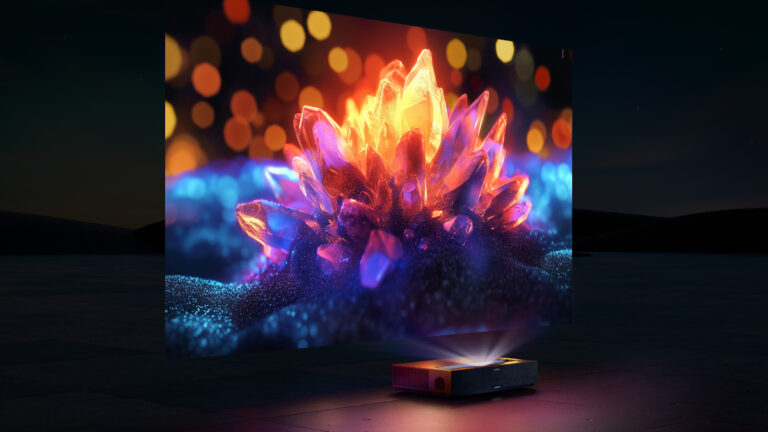 The Formovie Theater Premium 4K triple-color projector for the cinematic experience without the sticky floors